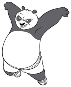 Disegno di Kung Fu Panda da stampare e colorare 33
