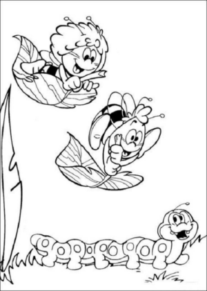 Disegno di Ape Maia da stampare e colorare 13