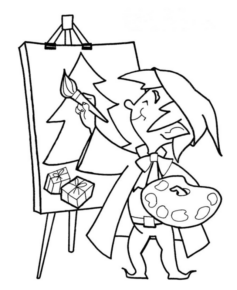 Disegno di artista da stampare e colorare 6