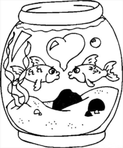 Disegno di pesce da stampare e colorare 240