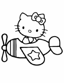 Disegno di Hello Kitty da stampare e colorare 241