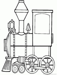 Disegno di treno da stampare e colorare 96