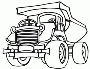 Disegno di mezzo da lavoro da stampare e colorare 64