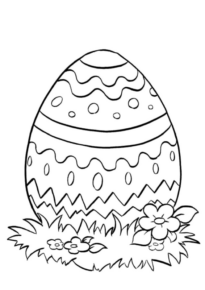 Disegno di uovo di Pasqua da stampare e colorare 128 Disegno di uovo di Pasqua da stampare e colorare 128