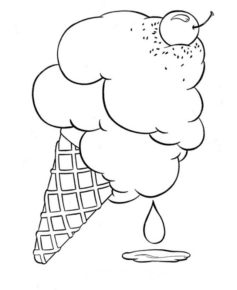 Disegno di gelato da stampare e colorare 55