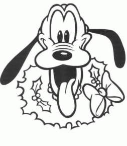 Disegno di Pluto da stampare e colorare