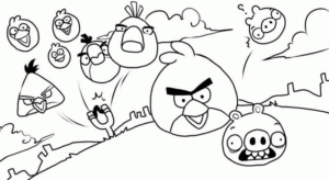 Disegno di Angry birds da stampare e colorare 33