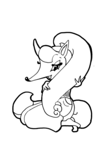 Disegno di volpe da stampare e colorare 34