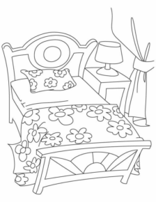 Disegno di arredamento da stampare e colorare 5