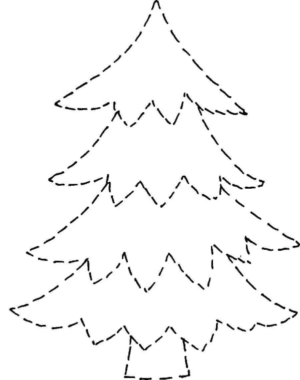 Disegno di albero di Natale da stampare e colorare 153