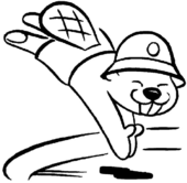 Disegni di Castori da colorare
