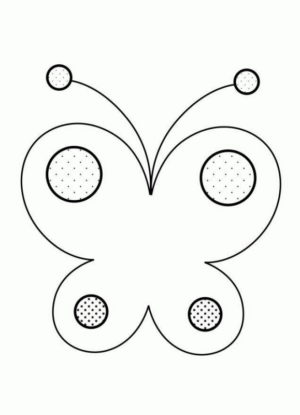 Disegno di farfalla da stampare e colorare 62