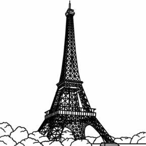 Disegno di monumento famoso da stampare e colorare 44