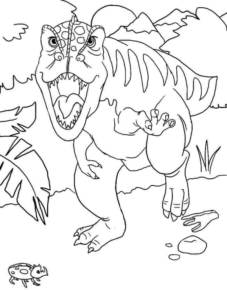 Disegno di Tirannosauro da stampare e colorare 58