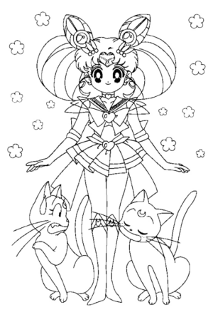 Disegno di Sailor Moon da stampare e colorare 6
