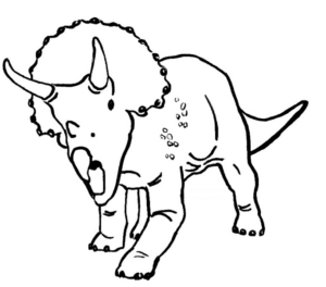 Disegno di Triceratopo da stampare e colorare 30