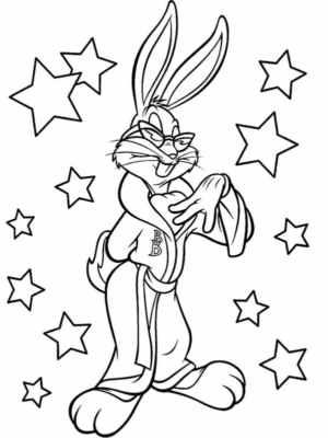 Disegno di Bugs Bunny da stampare e colorare 22