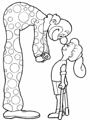 Disegno di clown da stampare e colorare 70