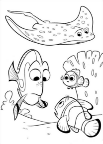 Disegno di Alla ricerca di Nemo da stampare e colorare 4 Disegno di Alla ricerca di Nemo da stampare e colorare 4