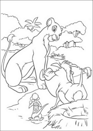 Disegno di Re Leone da stampare e colorare 129