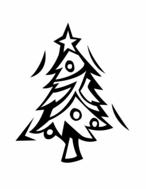 Disegno di albero di Natale da stampare e colorare 251