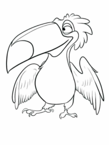 Disegno di tucano da stampare e colorare 10
