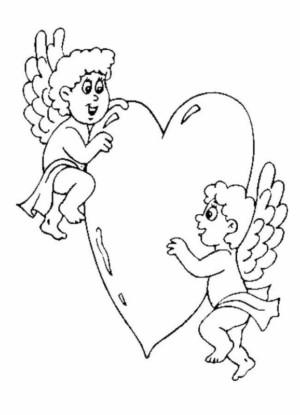 Disegno di San Valentino da stampare e colorare 10 Disegno di San Valentino da stampare e colorare 10