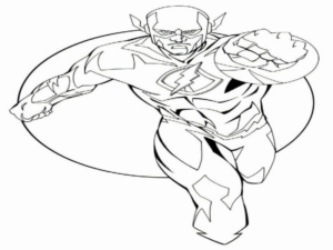 Disegno di Flash da stampare e colorare 15