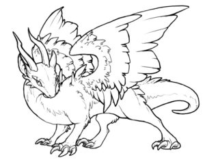 Disegno di Dragon Trainer da stampare e colorare 3