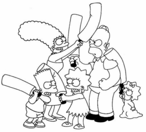 Disegno di I Simpson da stampare e colorare 56