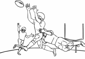 Disegno di football americano da stampare e colorare 41