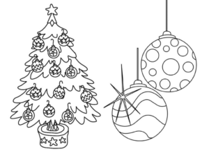 Disegno di albero di Natale da stampare e colorare 151 Disegno di albero di Natale da stampare e colorare 151