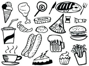 Disegno di fast food da stampare e colorare 28