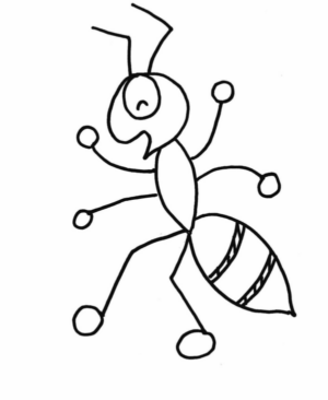 Disegno di formica da stampare e colorare 14