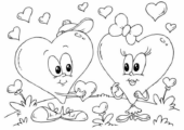 Disegni di San Valentino da colorare