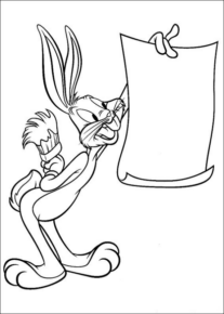 Disegno di Bugs Bunny da stampare e colorare 46