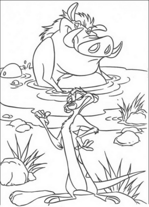 Disegno di Re Leone da stampare e colorare 78