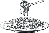 Disegni di Pasta da colorare