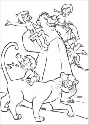 Disegno di Il libro della giungla da stampare e colorare 88 Disegno di Il libro della giungla da stampare e colorare 88