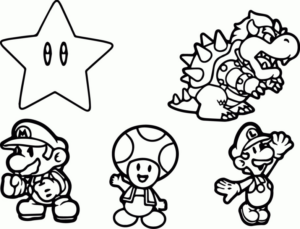 Disegno di Super Mario da stampare e colorare 78
