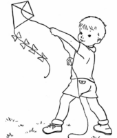 Disegni di Aquiloni da colorare
