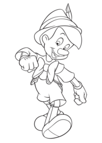 Disegno di Pinocchio da stampare e colorare 5