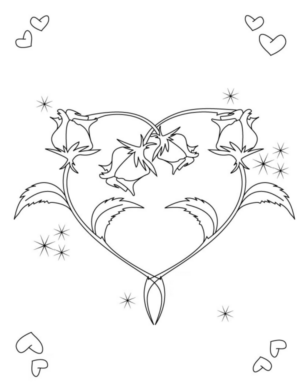 Disegno di cuore da stampare e colorare 35
