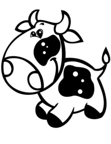 Disegno di mucca da stampare e colorare 50
