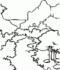 Disegno di paesaggio da stampare e colorare 7