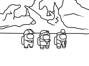 Disegno di Among us da stampare e colorare 4
