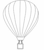 Disegni di Mongolfiere da colorare