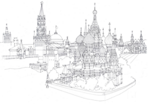 Disegno di monumento famoso da stampare e colorare 14