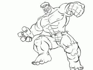 Disegno di Hulk da stampare e colorare 140