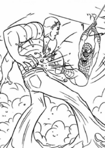 Disegno di Spiderman da stampare e colorare 176